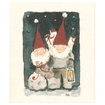 Elves With Presents Swedish Towel