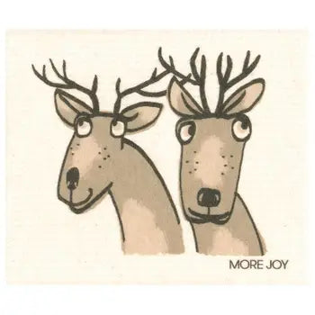 Funny Reindeer Swedish Towel