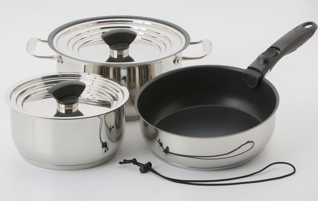 Nesting 9 Piece Teflon Induction Cookware