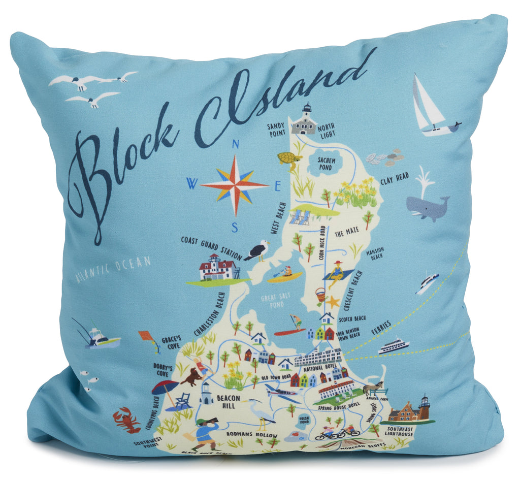 Block Island - 18" Square Pillow