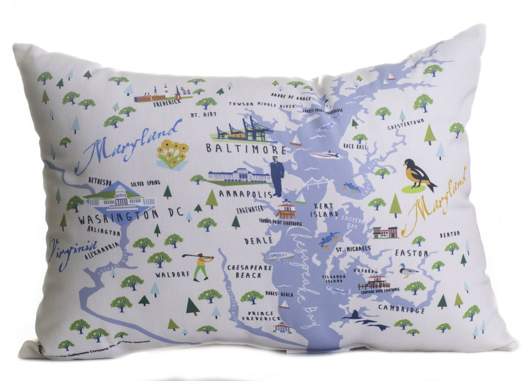 Chesapeake Bay - 14" Lumbar Pillow