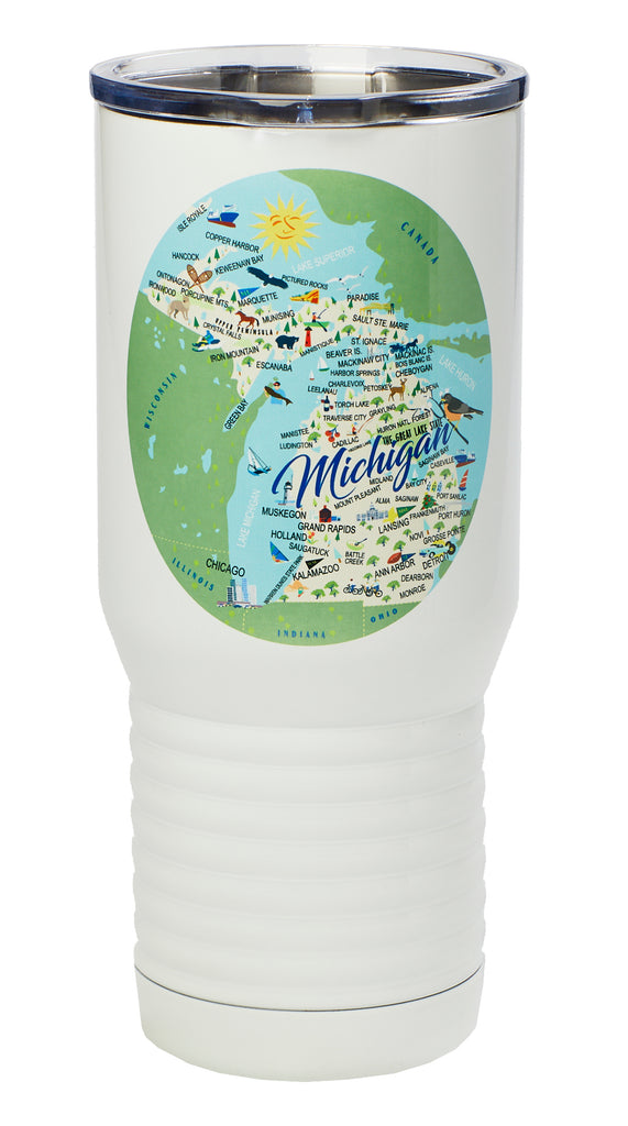 Michigan (New) 20-oz. Stainless Steel Tumbler