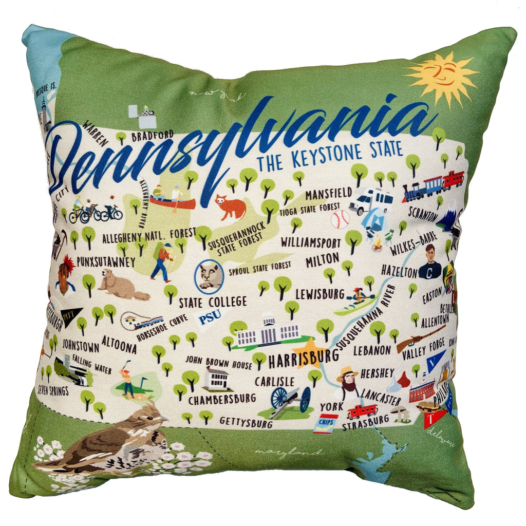Pennsylvania - 18" Square Pillow