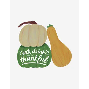 Eat, Drink and Be Thankful Swedish Towel