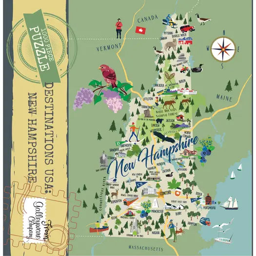 New Hampshire 1000 Piece Jigsaw Puzzle Galleyware Company