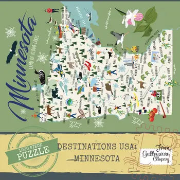 Minnesota 1000 Piece Jigsaw Puzzle – Galleyware Company