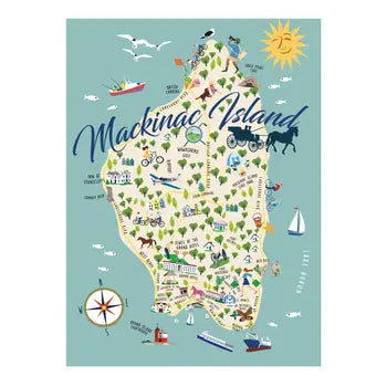 Mackinac Island Swedish Towel