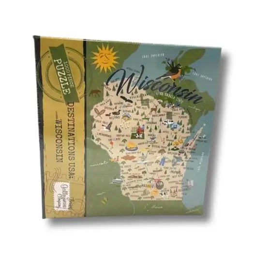 Wisconsin 1000 Piece Jigsaw Puzzle – Galleyware Company
