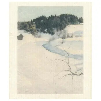 Winter Landscape Swedish Towel