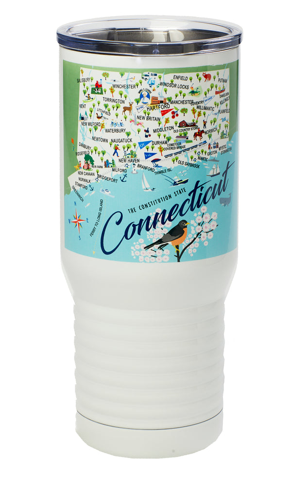Connecticut 20-oz. Stainless Steel Tumbler