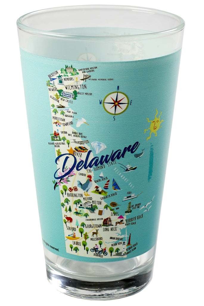 Delaware - 16-oz. Pint Glass