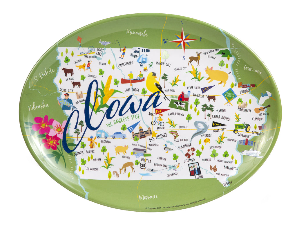 Iowa - 16" Platter