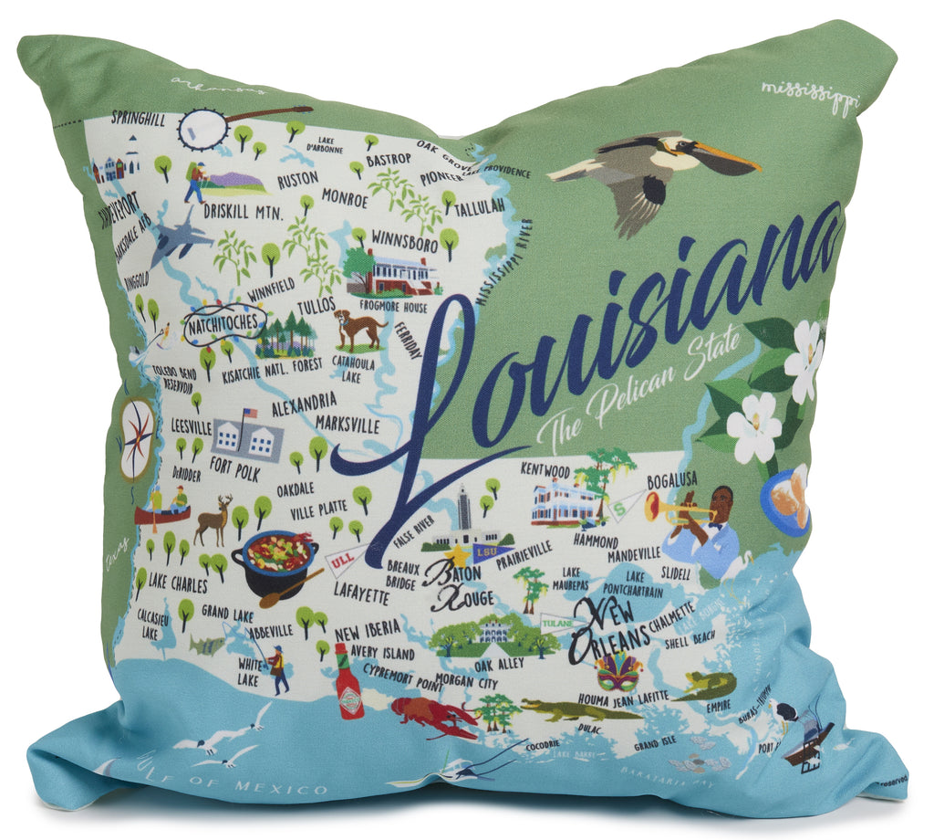 Louisiana - 18" Square Pillow