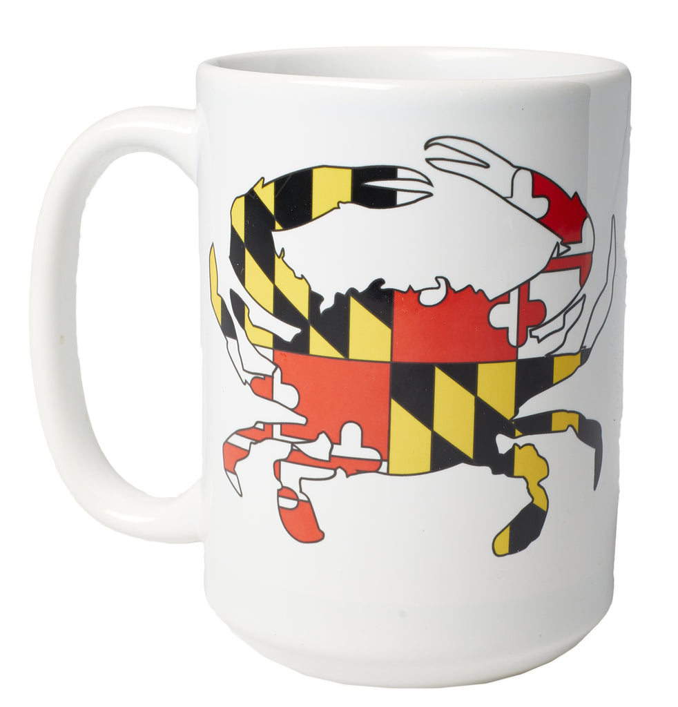 Maryland Crab State Flag - 15-oz. Ceramic Mug