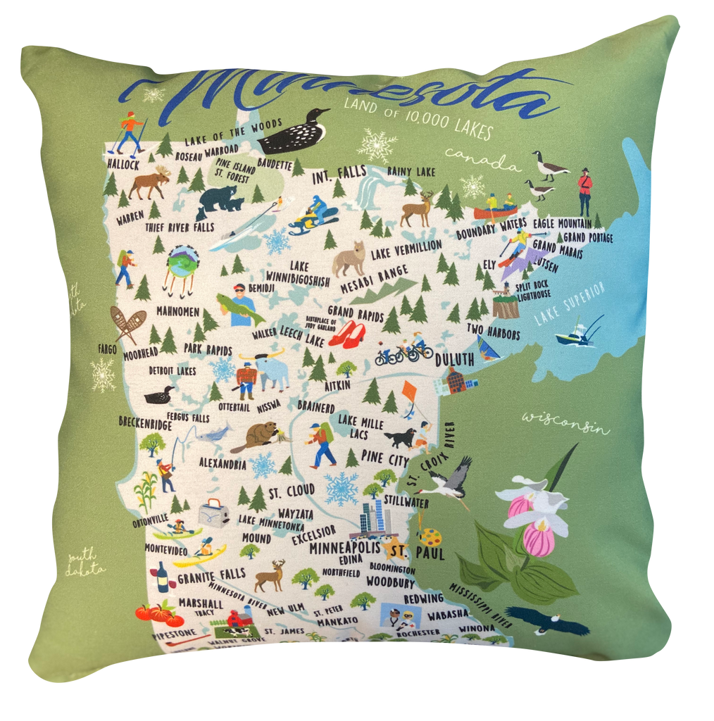 Minnesota - 18" Square Pillow