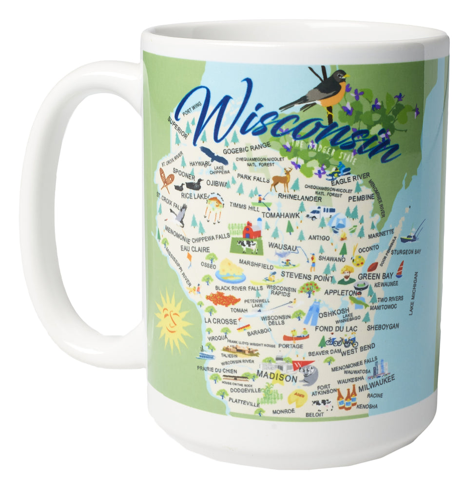 Wisconsin - 15-oz. Ceramic Mug