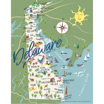 Delaware State Shower Curtain
