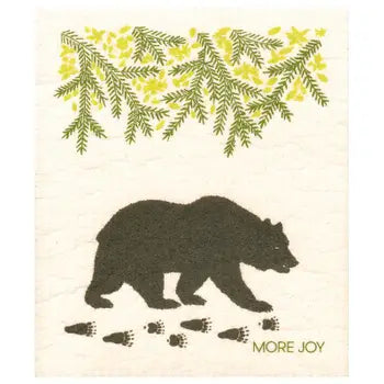 Black Bear Swedish Towel
